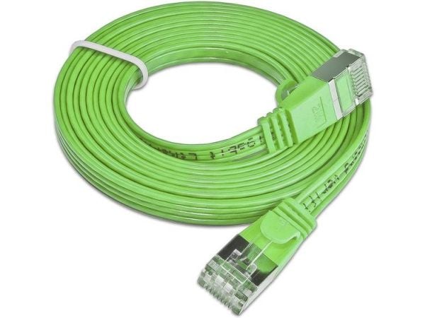 Triotronik Cat 6 - 0,5m - RJ-45 - RJ-45 - M?nnlich/m?nnlich - Cat6 - U/FTP (STP) - Gr?n (PKW-STP-SLIM-KAT6 0.5 GN)