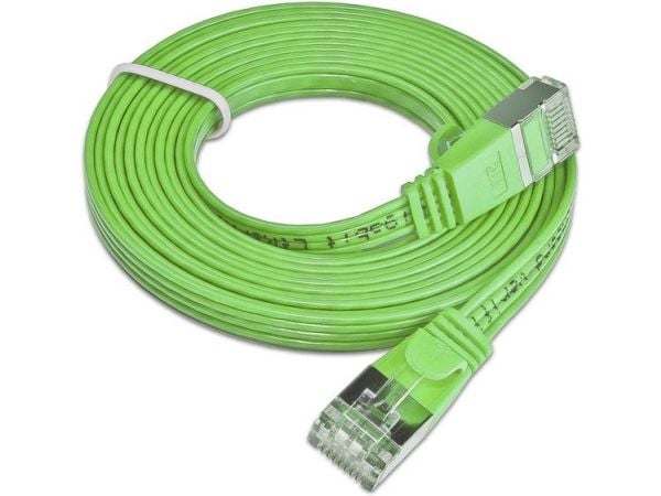 Triotronik Cat 6 - 1m - RJ-45 - RJ-45 - M?nnlich/m?nnlich - Cat6 - U/FTP (STP) - Gr?n (PKW-STP-SLIM-KAT6 1.0 GN)