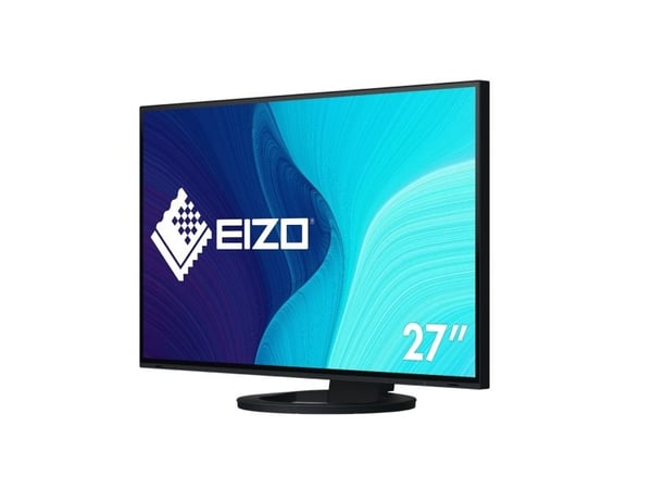 EIZO FlexScan EV2795-BK - Med FlexStand - LED-skjerm - 27" - 2560 x 1440 - IPS - 350 cd/m² - 1000:1 - 5 ms - HDMI, DisplayPort, USB-C - høyttalere ...