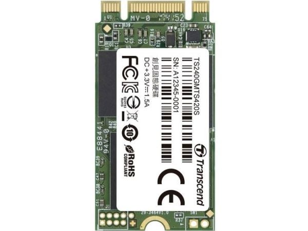 Transcend MTS420 - SSD - 240 GB - inbyggd - M.2 2242 - SATA 6Gb/s