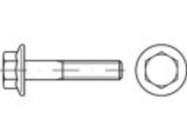 TOOLCRAFT TO-5360880 sekskantskrue M5 12 mm utvendig sekskant rustfritt stål A2, 200 stk