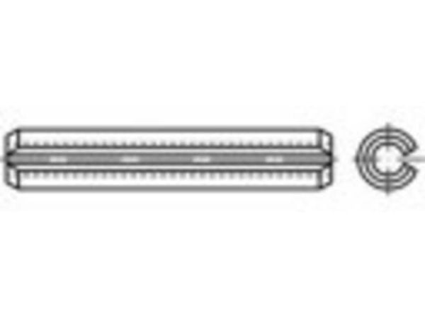 TOOLCRAFT TO-5379459 Rørstifter Rustfrit stål 100 stk