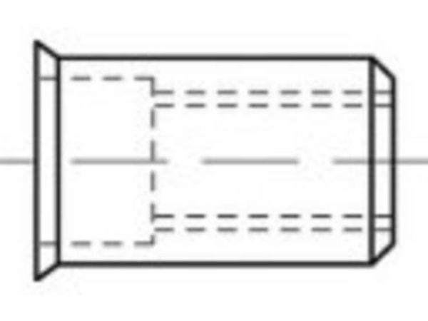 TOOLCRAFT TO-5380425 Blindnittemøtrik M4 Rustfrit stål 500 stk TOOLCRAFT TO-5380425 Blindnittemøtrik M4 Rustfrit stål 500 stk