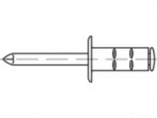 TOOLCRAFT TO-5380560 Blindnitter 6.4 mm Rustfrit stål 250 stk