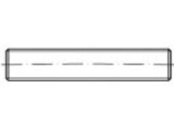 TOOLCRAFT TO-5384493 gängbult M10 35 cm stål, galvaniserat, 10 st