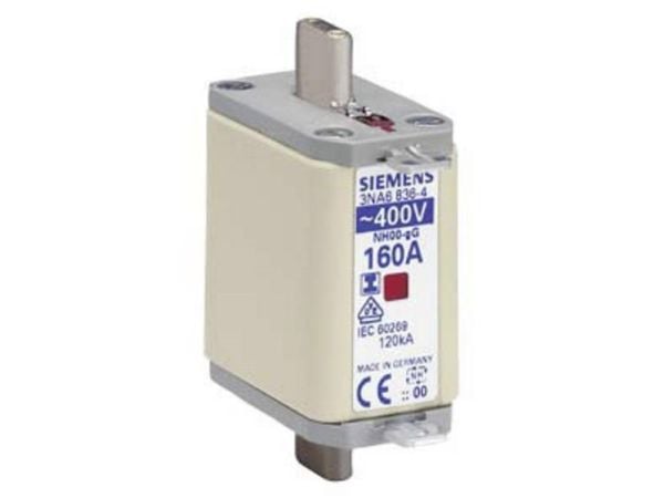 Siemens 3NA68364 säkringsinsats säkringsstorlek = 0 160 A 400 V 3 st