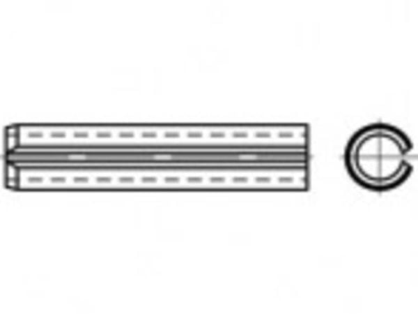 TOOLCRAFT TO-5389956 rørstifter fjærstål 250 stk