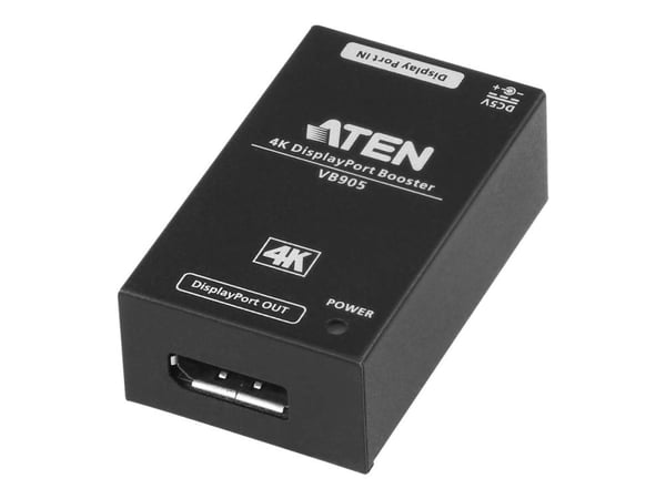ATEN VB905 DisplayPort Booster - Video/lyd-forlenger - DisplayPort - opp til 20 m - for P/N: VE901T-AT-E ATEN VB905 DisplayPort Booster - Video/lyd-forlenger - DisplayPort - opp til 20 m - for P/N: VE901T-AT-E