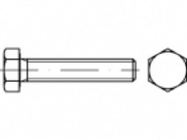 TOOLCRAFT TO-5411946 sexkantskruv M30 180 mm utvändig sexkant stål varmförzinkad (1 st.)