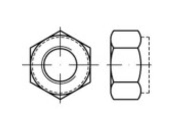 TOOLCRAFT TO-5430015 sexkantsmuttrar M14 stål galvaniserad DIN 6924 100 st