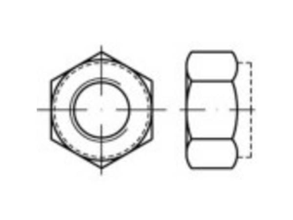 TOOLCRAFT TO-5430030 sekskantmuttere M24 DIN 6924 stål galvanisert 25 stk