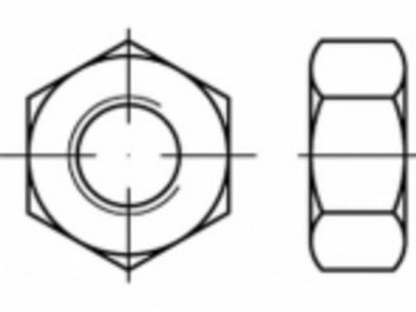 TOOLCRAFT TO-5435526 sekskantmuttere M18 stål galvanisert 100 stk