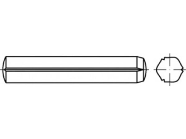 TOOLCRAFT TO-5437740 Zylindersøm 12 mm Stål 25 stk