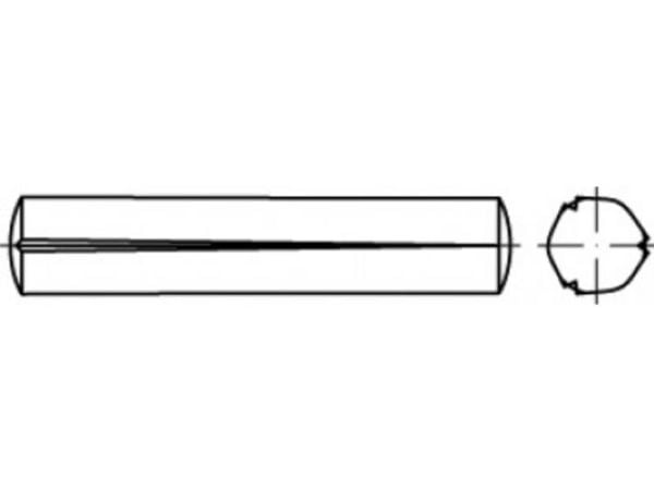 TOOLCRAFT TO-5438409 konikspik/kantsöm 6 mm stål 100 st.