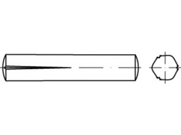 TOOLCRAFT TO-5438634 Treskjærspiker 3 mm stål 250 stk