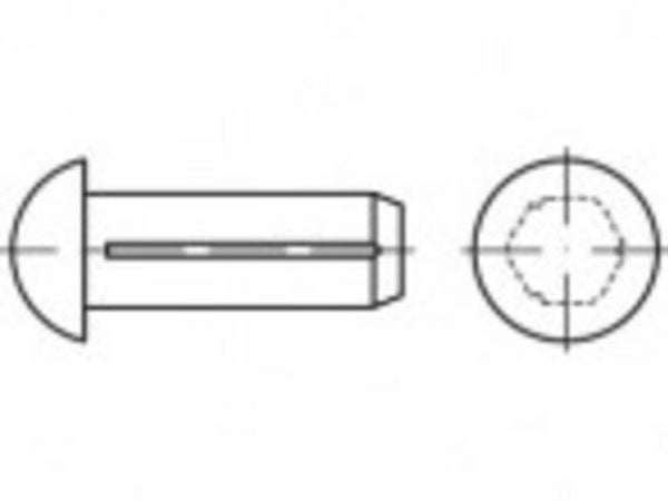 TOOLCRAFT TO-5439033 Halvrundt rillet søm 2 mm Stål 500 stk TOOLCRAFT TO-5439033 Halvrundt rillet søm 2 mm Stål 500 stk