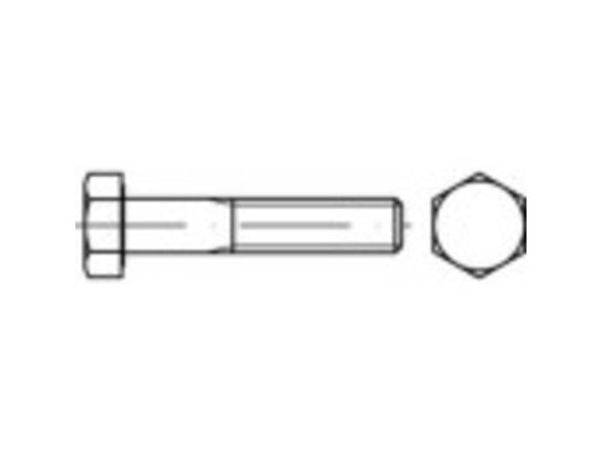 TOOLCRAFT TO-5439720 seksskantskrue M18 90 mm utvendig sekskant 25 stk