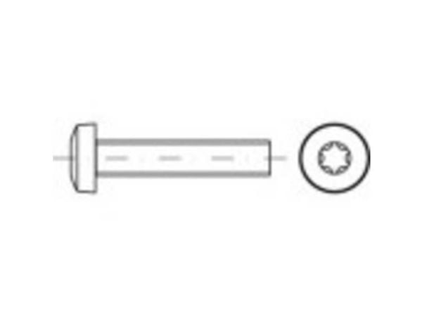 TOOLCRAFT TO-5440755 senkeskruer M4 5 mm innvendig sekskant stål galvanisert 2000 stk
