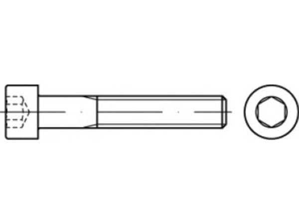 TOOLCRAFT TO-5441961 sylinderskruer 25 mm 64 mm innvendig sekskant 83912 stål A5 100 stk