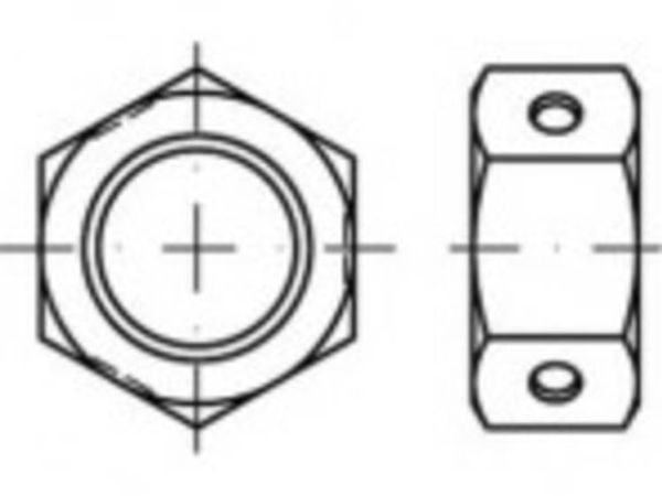 TOOLCRAFT TO-5444031 sekskantmuttere M16 84032 stål galvanisert 100 stk