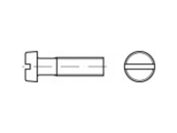 TOOLCRAFT TO-5445147 cylinderskruv M4 60 mm spårskruv DIN 84 mässing (200 st.)