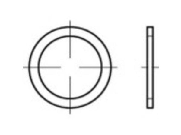 TOOLCRAFT tetningsring 33 mm DIN 7603 kobber, 100 stk TOOLCRAFT tetningsring 33 mm DIN 7603 kobber, 100 stk