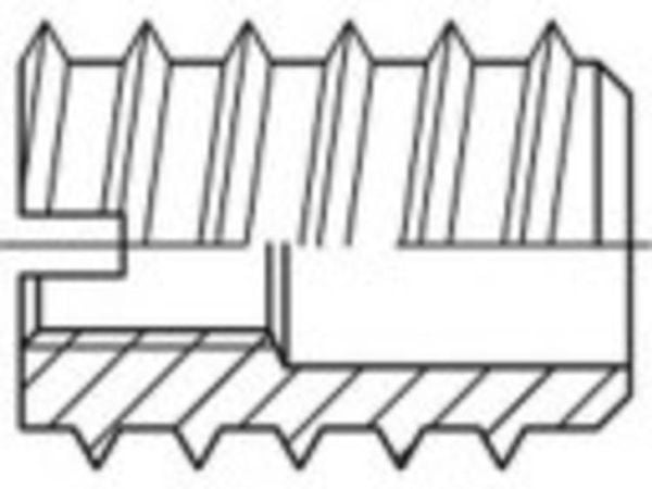 TOOLCRAFT TO-5454567 Kierretapit M6 DIN 7965 Messinki 100 kpl