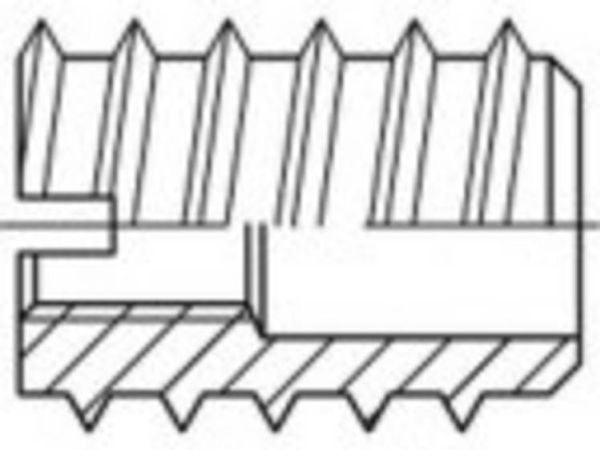TOOLCRAFT TO-5454576 gjengeinnsatser M8 DIN 7965 messing 100 stk