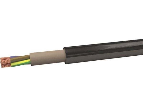VOKA Kabelwerk 200228-00 Jordkabel NYY-J 3 x 2,5 mm² Sort (RAL 9005) 100 m 100 m