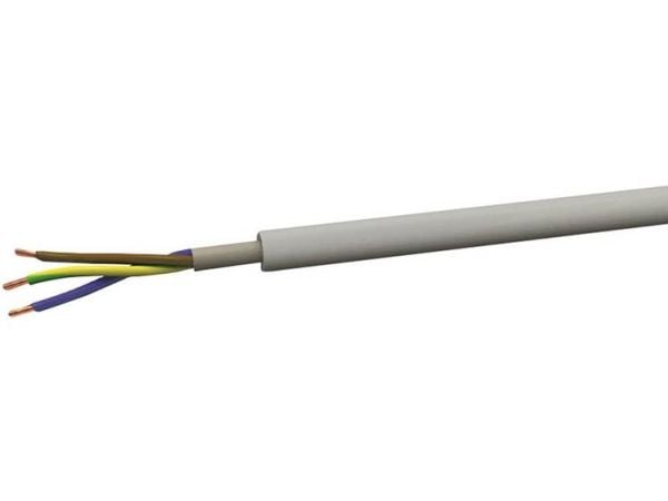 VOKA Kabelwerk installationskabel NYM-J 5 x 2,5 mm² gråvit (RAL 7035) 100 m
