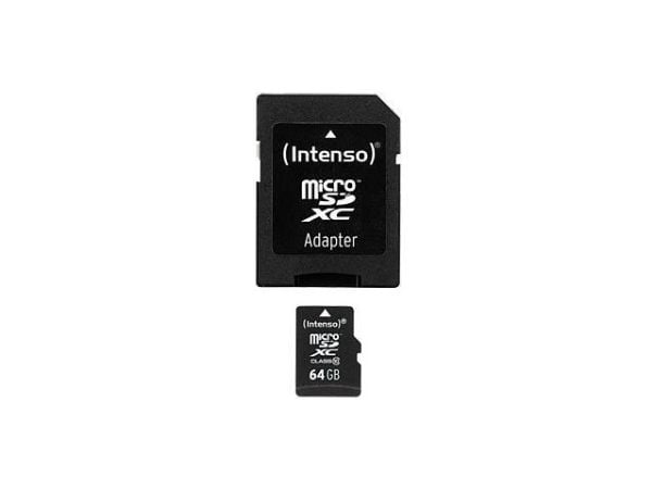 Micro SDXC 64GB Intenso 1 Adapter Class 10