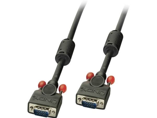 Lindy 36377, 10 m, VGA (D-Sub), VGA (D-Sub), VGA (D-Sub), Hanstik, Hanstik, Musta