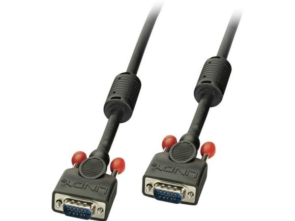 Lindy 36379, 20 m, VGA (D-Sub), VGA (D-Sub), VGA (D-Sub), Hanstik, Hanstik, Musta