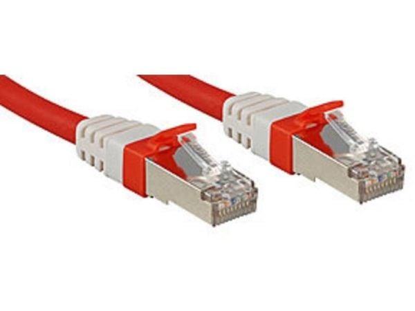 Lindy 45384, 0,5 m, Cat6a, S/FTP (S-STP), RJ-45, RJ-45, Rød