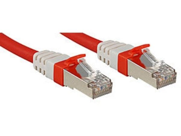Lindy 45390, 10 m, Cat6a, S/FTP (S-STP), RJ-45, RJ-45, Rød