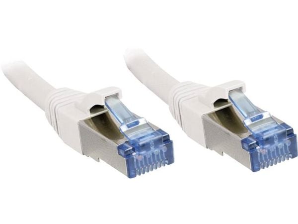 Lindy 47192, 1 m, Cat6a, S/FTP (S-STP), RJ-45, RJ-45, Hvit