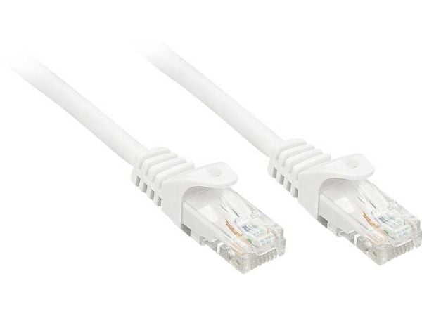 Lindy 48201, 0,5 m, Cat6, U/UTP (UTP), RJ-45, RJ-45, Hvit