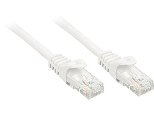 Lindy 48200, 0,3 m, Cat6, U/UTP (UTP), RJ-45, RJ-45, Hvit