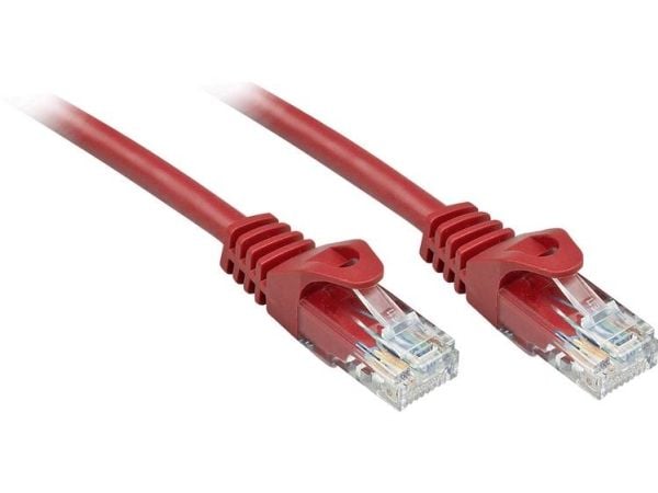Lindy 48181, 0,5 m, Cat6, U/UTP (UTP), RJ-45, RJ-45, Rød
