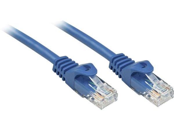 Lindy RJ-45/RJ-45 Cat6 0.5m, 0,5 m, Cat6, U/UTP (UTP), RJ-45, RJ-45, Blå