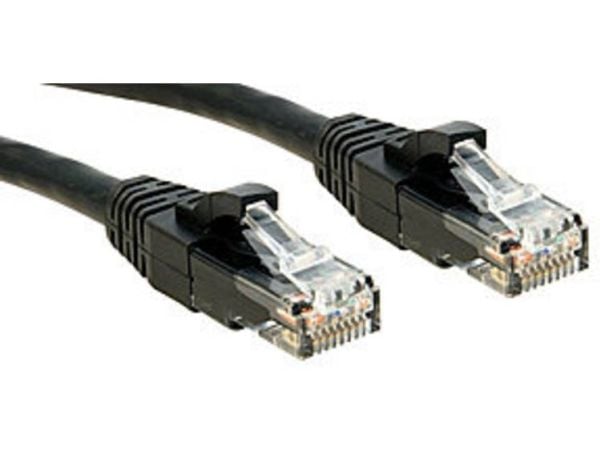 Lindy 45433, 2 m, Cat6, U/UTP (UTP), RJ-45, RJ-45, Svart