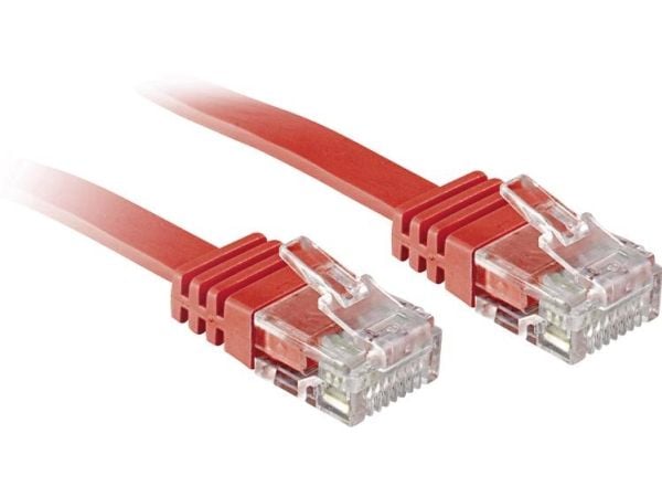 Lindy 47511, 1 m, Cat6, U/UTP (UTP), RJ-45, RJ-45, Rød