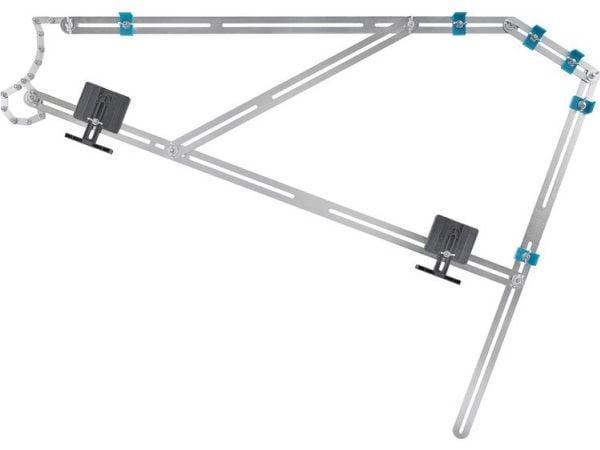 wolfcraft GmbH 5210000, Trappemåler, Svart, Rustfritt stål, Rustfritt stål, Europa
