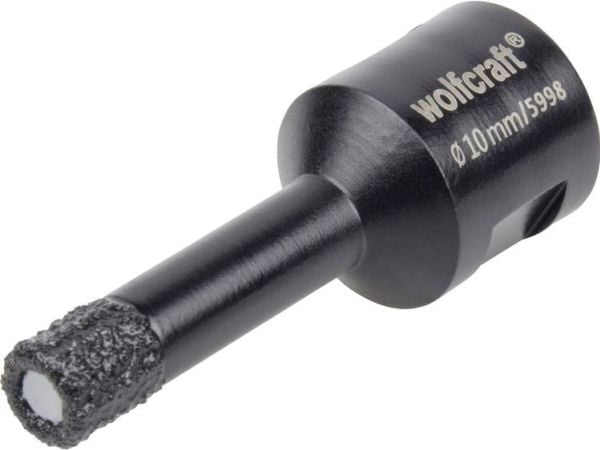 wolfcraft GmbH 5998000, Hullsag, 1 cm, 35 mm, Porselen, Fint steintøy, Marmor, Glazed tile, Granitt, Keramisk, Sort, M14