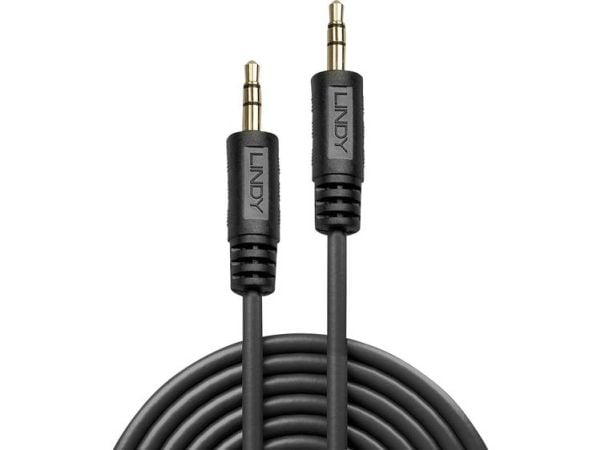 Lindy 35641, 3.5mm, Hankjønn, 3.5mm, Hankjønn, 1 m, Svart