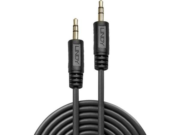 Lindy 35642, 3.5mm, Hankjønn, 3.5mm, Hankjønn, 2 m, Svart