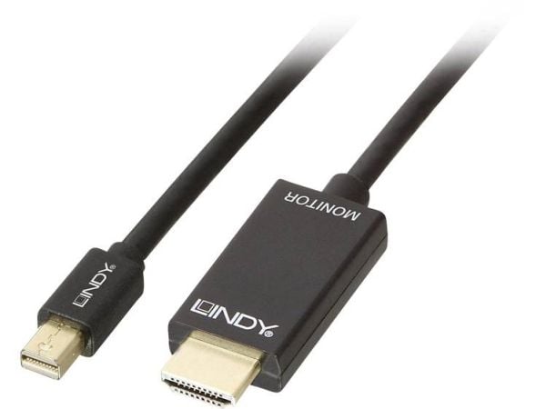 Lindy 36928, 3 m, Mini DisplayPort, HDMI-tyyppi A (vakio), Uros, Uros, 3840 x 2160 pikseliä