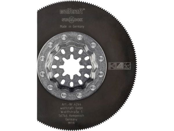 wolfcraft GmbH 4244000, Ikke-jernholdig metall, Gipsplater, Plast, Tre, Høy-Hastighets Stål (HHS), 8,5 cm, 1,4 mm, 2 cm, 1 stykker