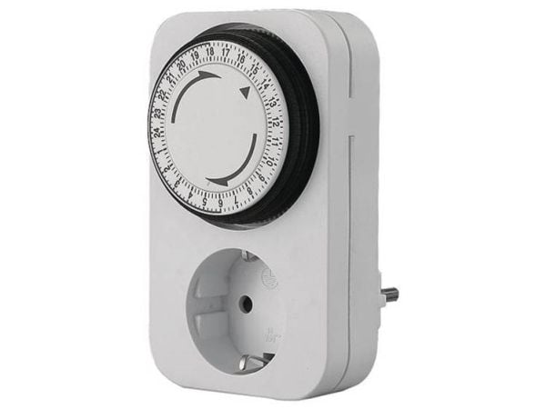 Bachmann Mechanical timer Switch - Automatisk strömbrytare - AC 230 V - vit