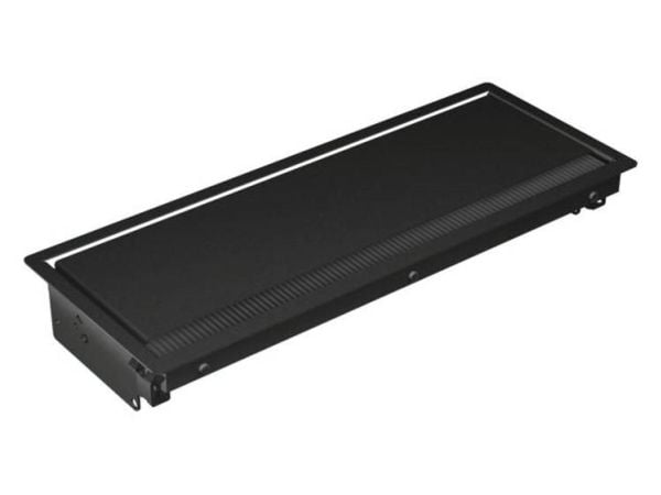 Bachmann CONI pitkä - Strøm strip flush monteringsboks - sort, RAL 9005